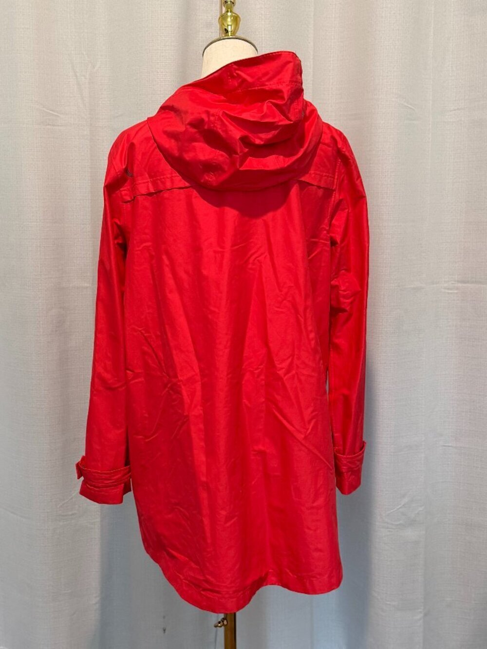 Lole Women's Rain Trench Coat - Waterproof Sealed Seams - Red - Size L - Picture 3 of 16